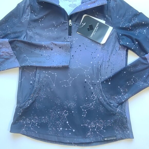 NWT Obermeyer Girl Teen 1/4 Zip Baselayer Ski Snowboard Winter Stars Size Medium - Picture 6 of 11